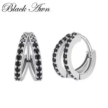 Ювелирные серьги Black Awn с черно-белым дизайном