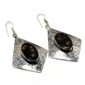 Ювелирные серьги Curpitboulder Opal 925 с серебряным покрытием 2,46 дюйма