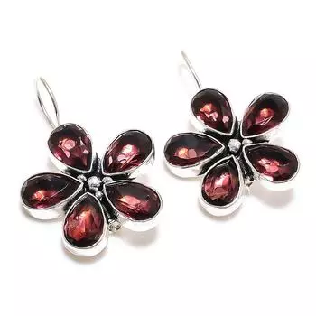 Ювелирные серьги из стерлингового серебра 925 пробы с аметистом 1,65 дюйма d7C89 фиолетовый