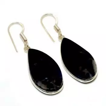 Ювелирные серьги ручной работы с агатом 925 пробы, посеребренные, 1,70 дюйма