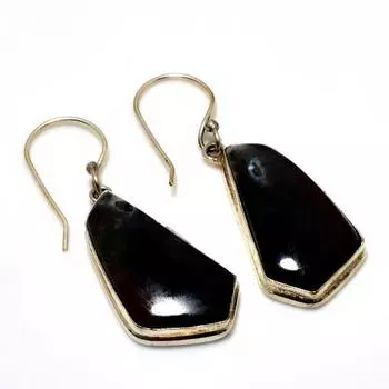 Ювелирные серьги ручной работы с дендритом и опалом 925 пробы, посеребренные, 1,70 дюйма