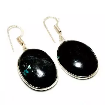 Ювелирные серьги ручной работы с драгоценным камнем Лабрадорит 925 пробы, посеребренные, 1,62 дюйма