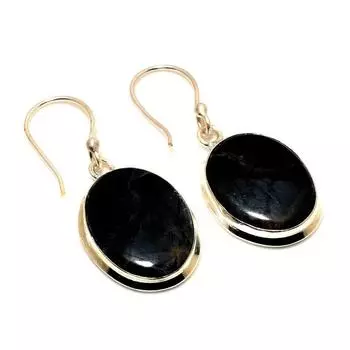 Ювелирные серьги ручной работы с драгоценным камнем Пикассо 925 пробы, посеребренные, 1,51 дюйма