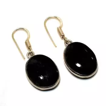 Ювелирные серьги ручной работы с драгоценным камнем Лабрадорит 925 пробы, посеребренные, 1,51 дюйма