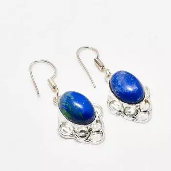 Ювелирные серьги ручной работы с покрытием из радужного кремнезема 925 пробы, 1,51 дюйма