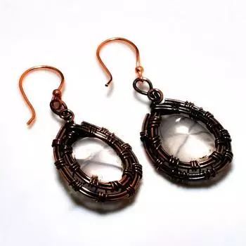 Ювелирные серьги ручной работы с розовым кварцем 925 пробы, посеребренные, 1,89 дюйма