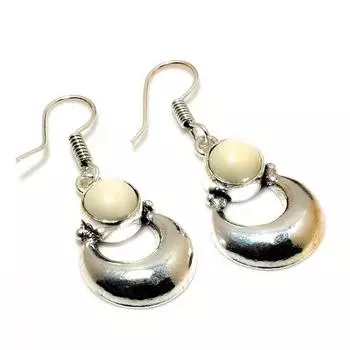 Ювелирные серьги ручной работы с жемчугом 925 пробы, посеребренные, 1,51 дюйма