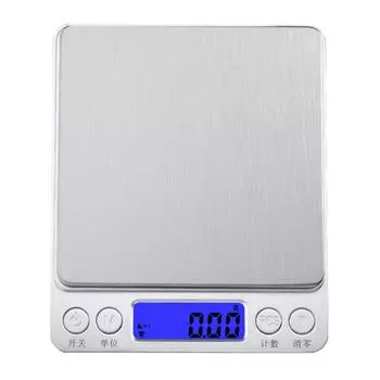Ювелирные весы высокой точности с широким диапазоном от 0,1 г до 2 кг компактные небольшие кухонные весы для домашнего ресторана