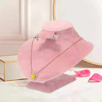 Ювелирный бюст Мольберт Стенд Подвеска Показать Цепь для Without Earring