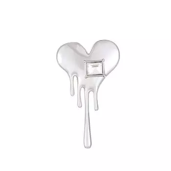 Ювелирный кристальный костюм, стильная брошь, корейский стиль, булавка, брошь «Лава Любви», модный дизайн, женская брошь