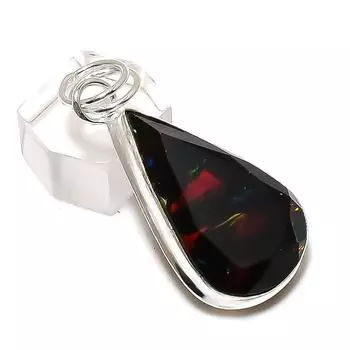 Ювелирный кулон из натурального дихроичного стекла, драгоценный камень из стерлингового серебра 925 пробы, 2,01 дюйма, l3p19