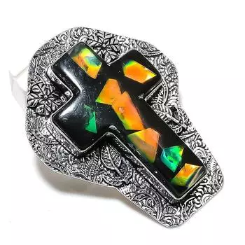 Ювелирный кулон из натурального дихроичного стекла, стерлингового серебра 925 пробы, 2,56 дюйма, n3K65