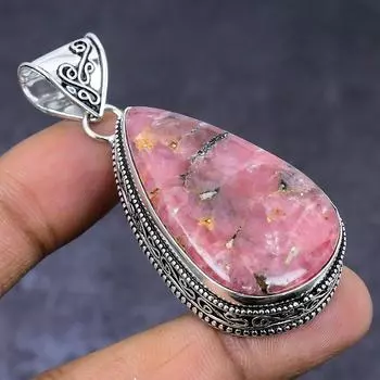 Ювелирный кулон из натурального серебра 925 пробы родохрозит 2,36 дюйма l1K80