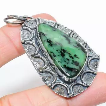 Ювелирный кулон из серебра 925 пробы Ruby Zosite, созданный в лаборатории вручную, 2,52 дюйма, t3y61