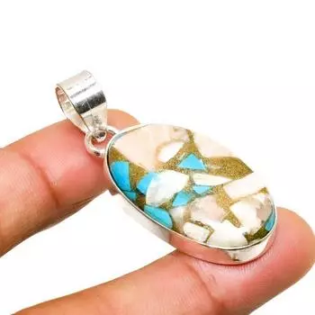 Ювелирный кулон из серебра 925 пробы с колючей устрицами, 1,89 дюйма 1.89 оранжевый