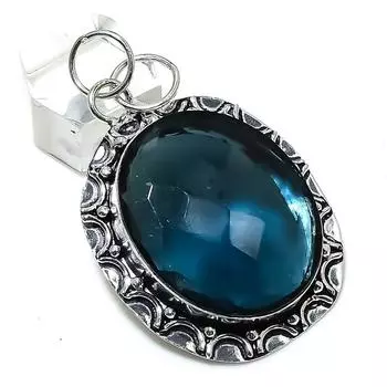 Ювелирный кулон из серебра 925 пробы с драгоценным камнем иолитовым кварцем 2,25 дюйма r4E27