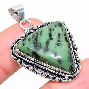 Ювелирный кулон из серебра 925 пробы с рубиновым цосайтом, созданный в лаборатории вручную, 1,58 дюйма I6w63