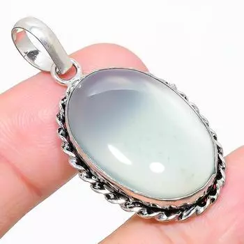 Ювелирный кулон из стерлингового серебра 925 пробы с ботсванским агатом 1,73 дюйма b0q70 чёрный