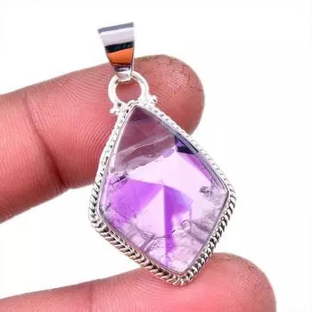 Ювелирный кулон из стерлингового серебра 925 пробы с натуральным какоксенитом, 1,50 дюйма, S5f85