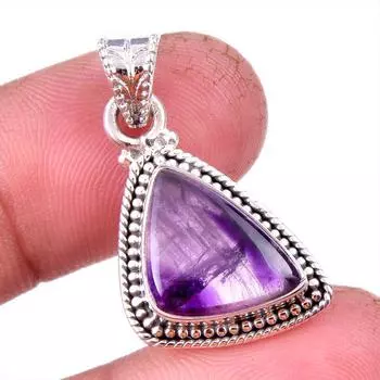 Ювелирный кулон из стерлингового серебра 925 пробы с натуральным какоксенитом, 1,25 дюйма, V2a30