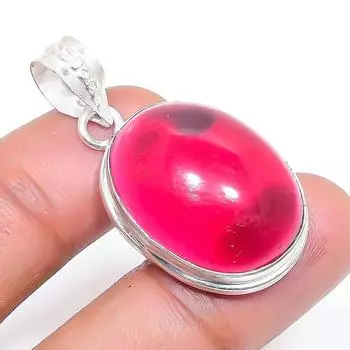 Ювелирный кулон ручной работы из серебра 925 пробы с гранатом гессонитом 1,58 дюйма O6d53