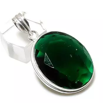 Ювелирный кулон ручной работы из стерлингового серебра 925 пробы с натуральным драгоценным камнем перидот 1,77 дюйма S9n27