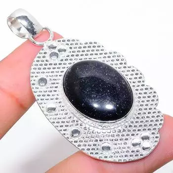 Ювелирный кулон ручной работы из стерлингового серебра 925 пробы с фиолетовым солнечным камнем 2,40 дюйма k9U87 фиолетовый