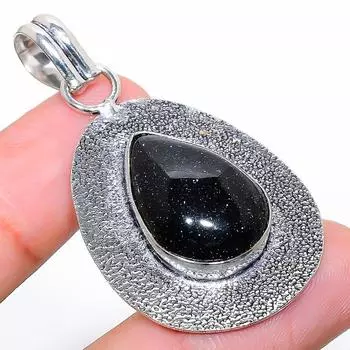 Ювелирный кулон ручной работы из стерлингового серебра 925 пробы с фиолетовым солнечным камнем 2,01 дюйма k2U81 фиолетовый