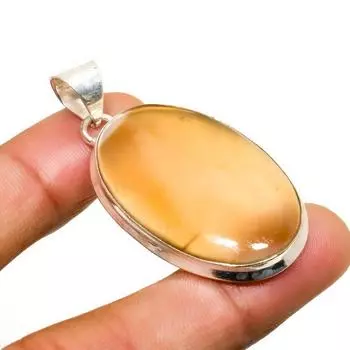 Ювелирный кулон ручной работы с агатом Монтана, посеребренный 925 пробы, 1,89 дюйма 1.89 коричневый