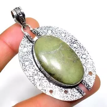 Ювелирный кулон ручной работы с покрытием из драгоценного камня Пурпурит 925 пробы, 2,46 дюйма 2.46 фиолетовый