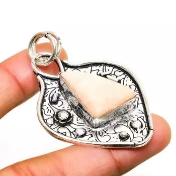 Ювелирный кулон ручной работы с серебряным покрытием 925 пробы оранжевый авантюрин 2,08 дюйма 2.08 оранжевый