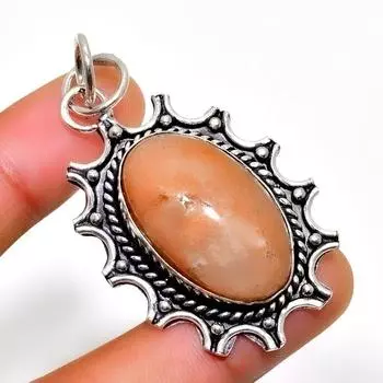 Ювелирный кулон ручной работы с серебряным покрытием из солнечного обсидиана 925 пробы 2,08 дюйма 2.08 чёрный