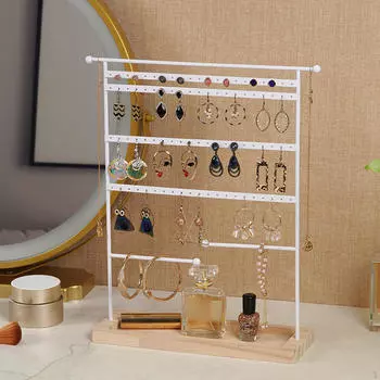 Ювелирный органайзер для показа сережек-гвоздиков с 80 отверстиями для демонстрации сережек-ожерельев