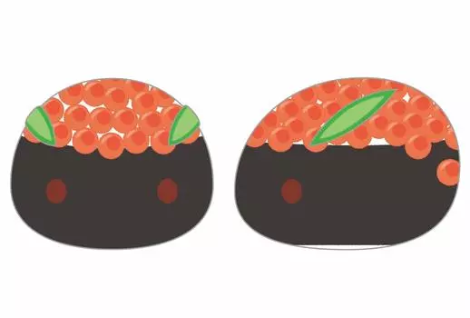 Juya Mochifure Plush Toy Sushi GX456 ~Japanese~ (Ikura)