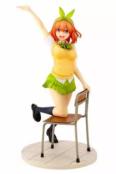Juya The Quintessential Quintuplets Yotsuba Nakano в масштабе ПВХ, окрашенная готовая фигурка PP893 1/8 белый