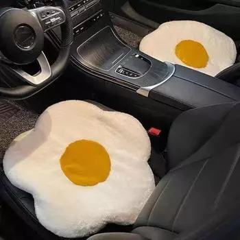 Южная Корея Ins Стиль Автомобильная Плюшевая Подушка Зимняя Автомобильная Подушка Симпатичная Женская Автомобильная Теплая Подушка Практичные Товары Для Интерьера Автомобиля Seat cushion белый