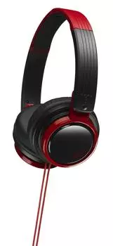JVC герметичные наушники складные DJ молодежная модель черный красный HA-S200-BR &