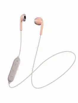JVC HA-F15BT-PT Wireless Earphones Bluetooth CompatibleOpen TypeOpen TypeWith Remote ControlSmall and Lightweight Design Pink x Brown