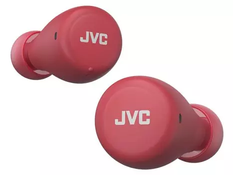 JVC Kenwood Беспроводные наушники JVC HA-A5T-R, маленькие, легкие, до 15 часов воспроизведения, совместимы с Bluetooth Ver5.1, красные