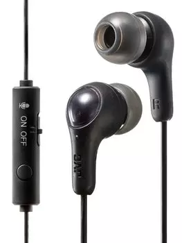 JVC Kenwood JVC Earphones with microphone wired black telework HA-FR9-B