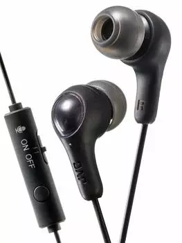 JVC Kenwood JVC Gaming earphones with remote control and small and lightweight for telework and video black HA-FX7G-B microphone, design,