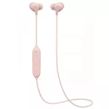 JVC Kenwood JVC HA-FX28W-P Bluetooth-совместимые беспроводные наушники с защитой от брызг розового цвета