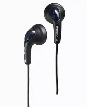 JVC Kenwood JVC HP-F140-B Gummyphone Стерео Мини Наушники Черный