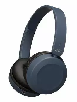 JVC Kenwood JVC Беспроводные наушники Bluetooth с поддержкой часов непрерывной работы и микрофоном для усиления басов совместимы с HA-S48BT-A/17 воспроизведений/оборудованы синий