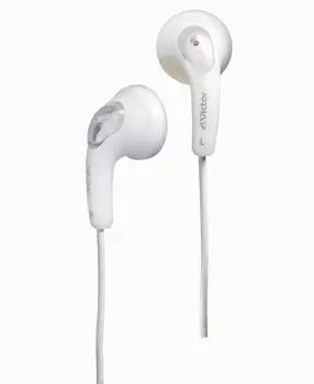 JVC Kenwood Наушники JVC проводные внутренние вкладыши Gummiphone белые HP-F140-W