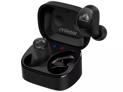 JVC Kenwood Victor Беспроводные наушники Bluetooth с шумоподавлением, высокое разрешение, LDAC, совместимые с микрофоном, внешний захват звука, водонепроницаемые, низкие чёрный