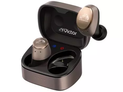 JVC Kenwood Victor Беспроводные наушники Bluetooth с шумоподавлением Совместимый с LDAC микрофон В комплекте Внешняя звукозапись Водонепроницаемый Низкая задержка Приложение бронзовый