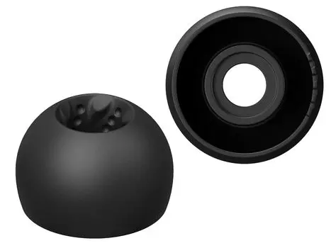 JVC Kenwood Victor EP-FX12L-B Наушники Spiral Dot Pro 4 шт. Размер L Улучшенное качество звука Высокая звукоизоляция Силиконовый материал Черный EP-FX12