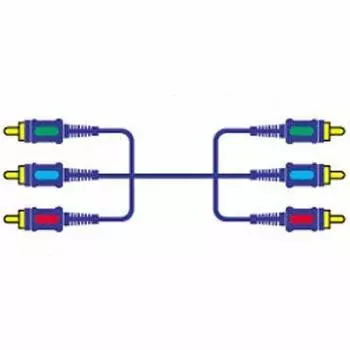 JVC Kenwood Victor Pin Plug Plug X3 Component Video Cord 1M X3-Pin VX-D110E