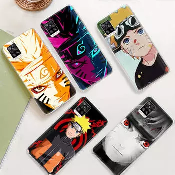 JW58 Наруто Прозрачный чехол для Samsung A04 A14 A23 M33 M53 Realme 10 9 C35 C55 VIVO Y02 X80 Infinix Hot 30 Note 11 Tecno Spark 8P Pro Samsung M52 5G олений